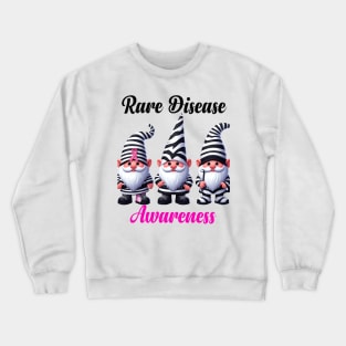 Rare Disease Day Awareness  Rare Disease Day 2024 Gnomes Crewneck Sweatshirt